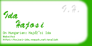 ida hajosi business card